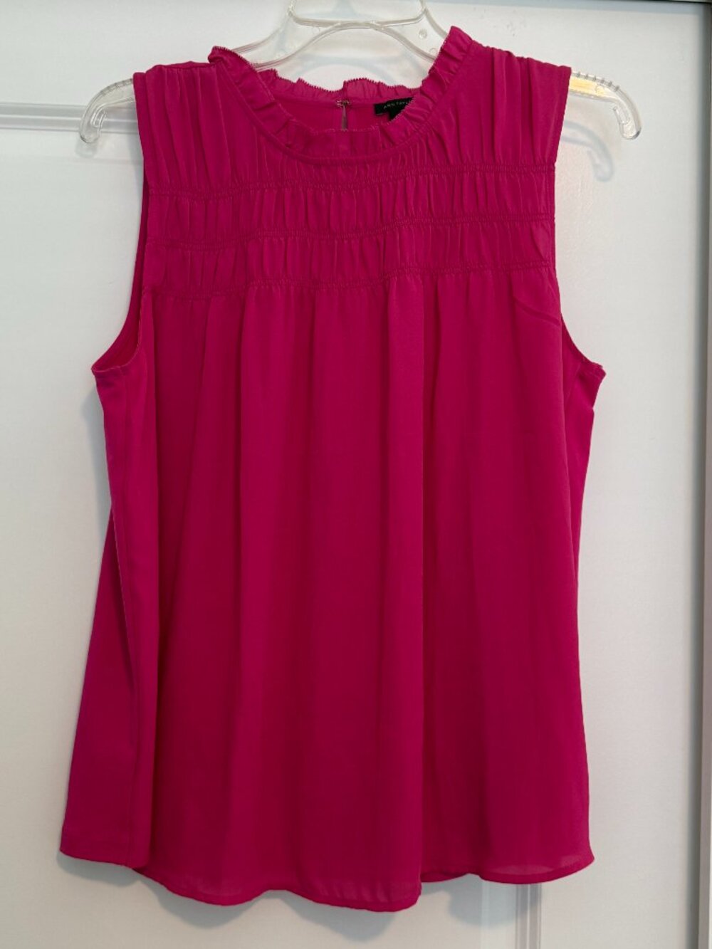 Ann Taylor Pink Tank Top Medium Excellent Condition